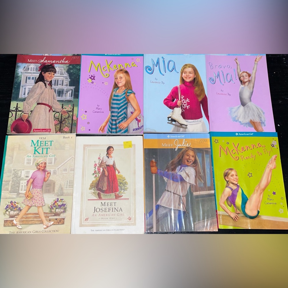 American girl books 8 total (bottom right book has damage comes free)
